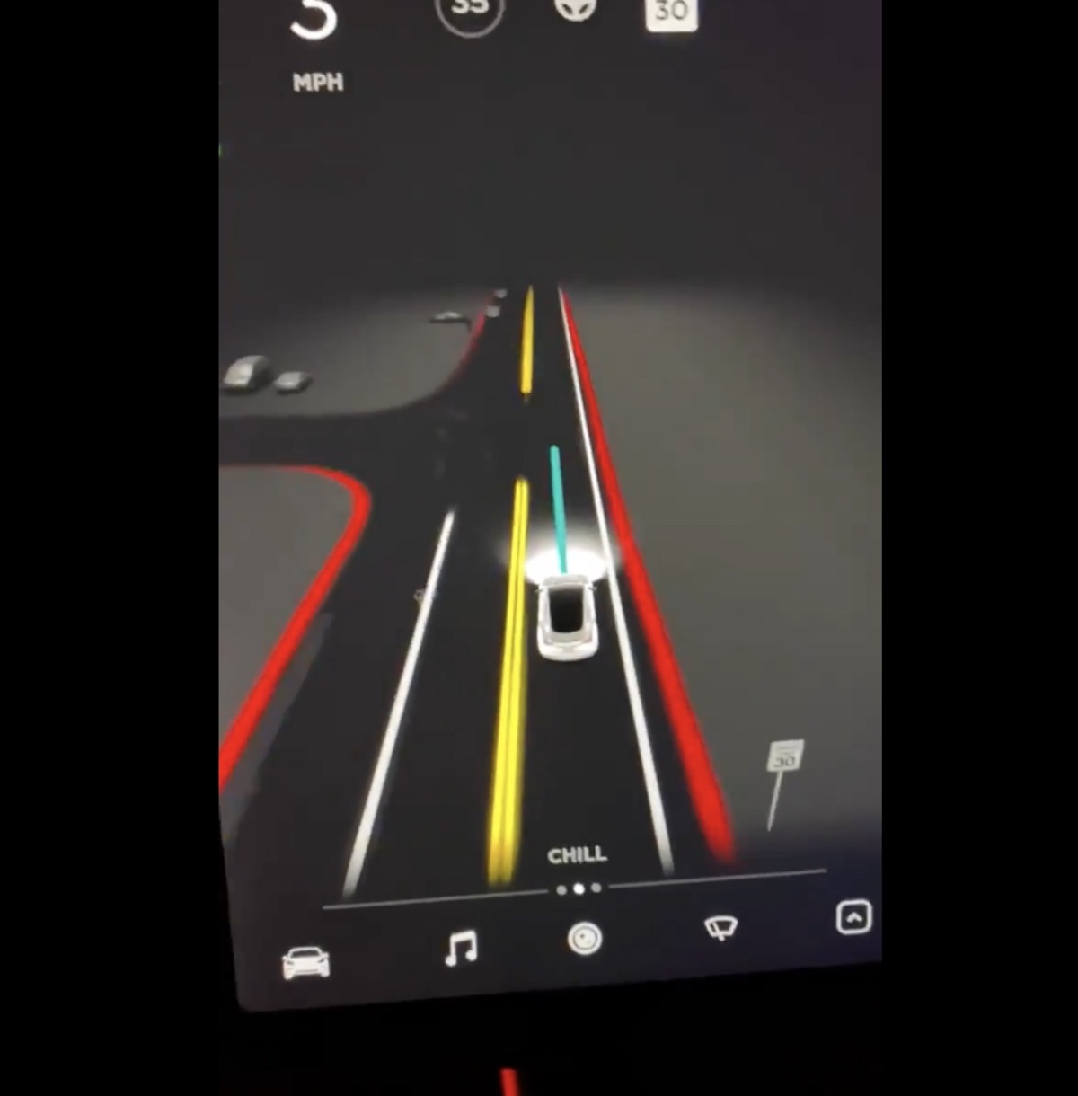 Ve Le Tesla Fsd Beta Conduite Autonome Descend La Lombard