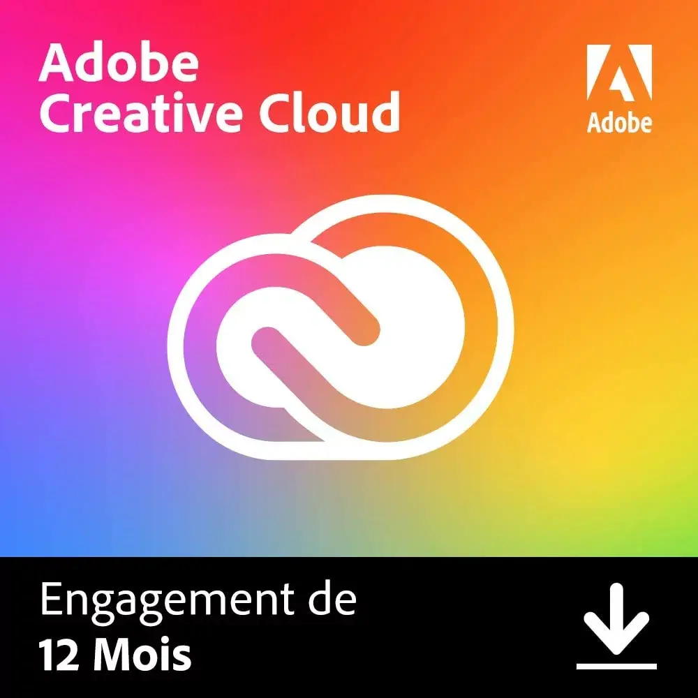 Adobe Creative Cloud Photoshop + Lightroom à 78€ (-66€), Creative Cloud complet à 388€ (-329€)