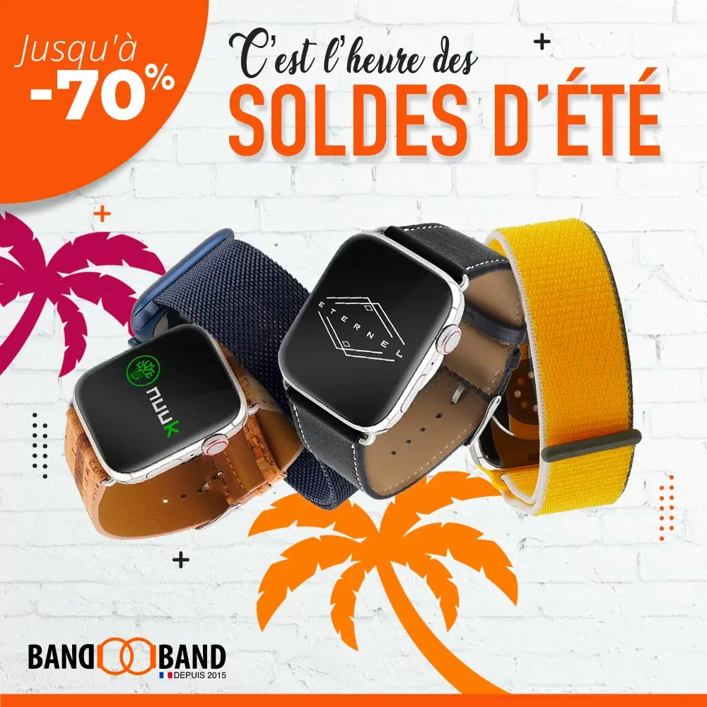 Soldes : jusqu'à -70% sur les bracelets Band-Band pour Apple Watch