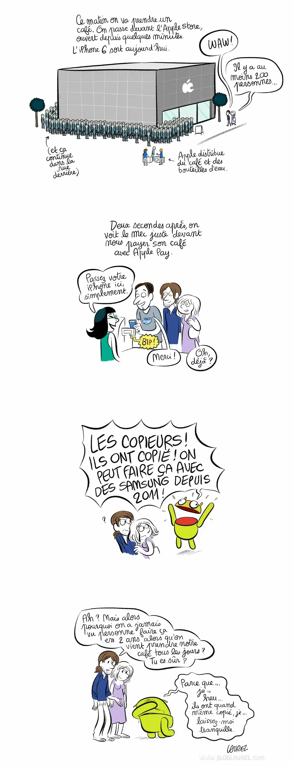 Une petite BD spéciale iPhone 6, par Laurel (avec un peu de Trolling dedans)