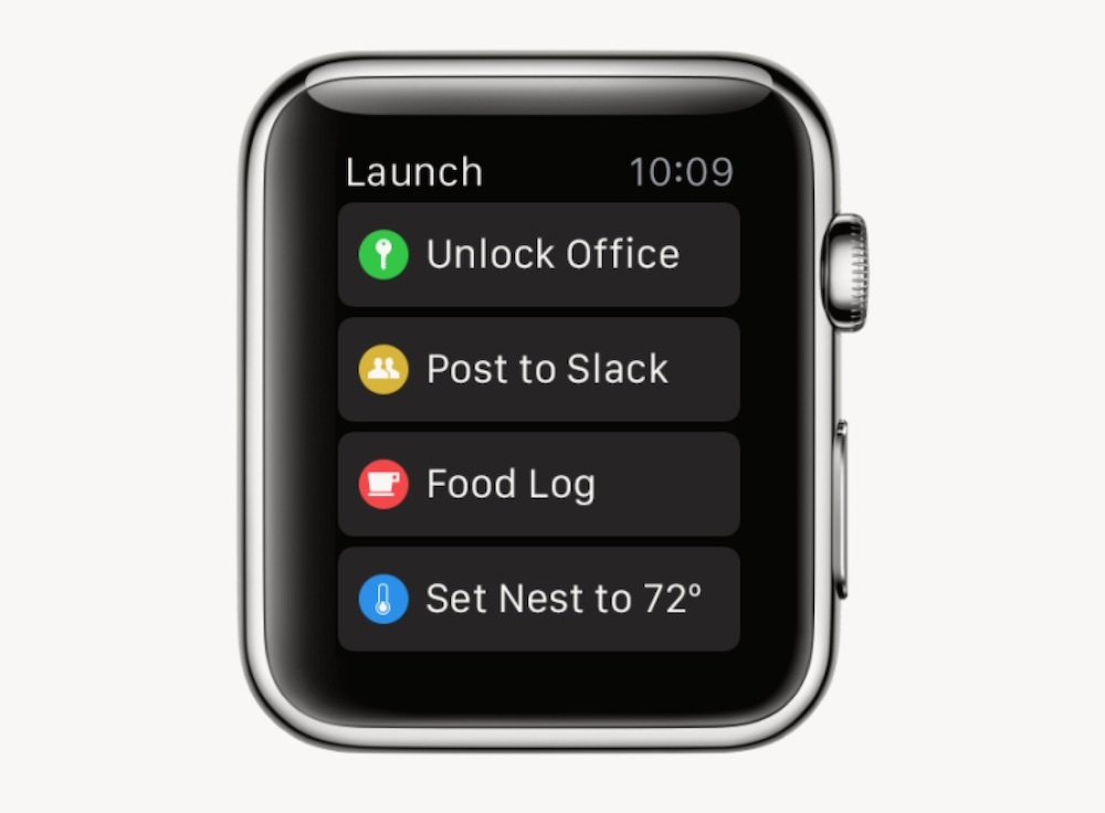 Un premier aperçu de Launch Center Pro sur l'Apple Watch