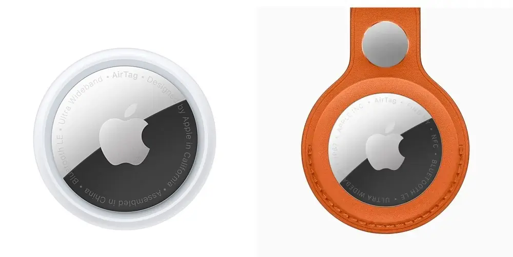 AirTag 1 (&agrave; gauche), AirTag 2 (&agrave; droite)