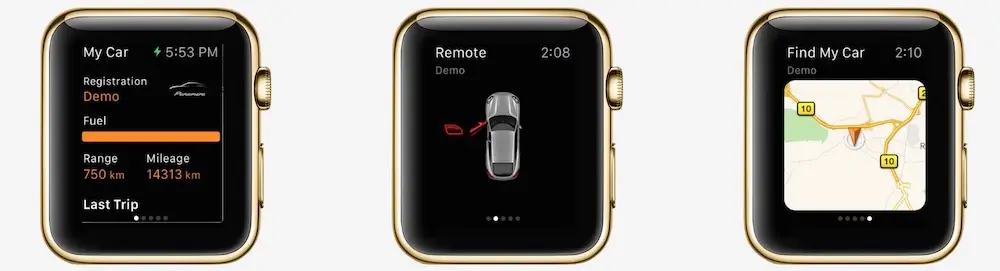 Porsche roule également sur l'Apple Watch