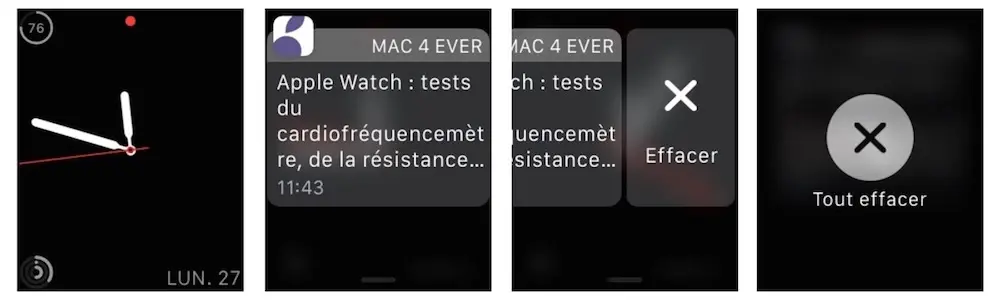 Astuce : comment supprimer toutes les notifications de l'Apple Watch