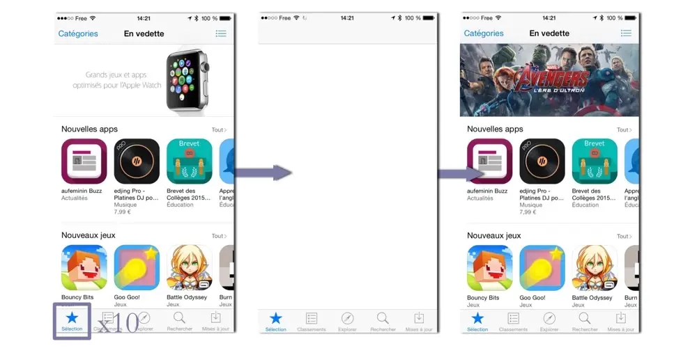 Astuce : comment forcer le rafraîchissement de l'App Store sur iOS