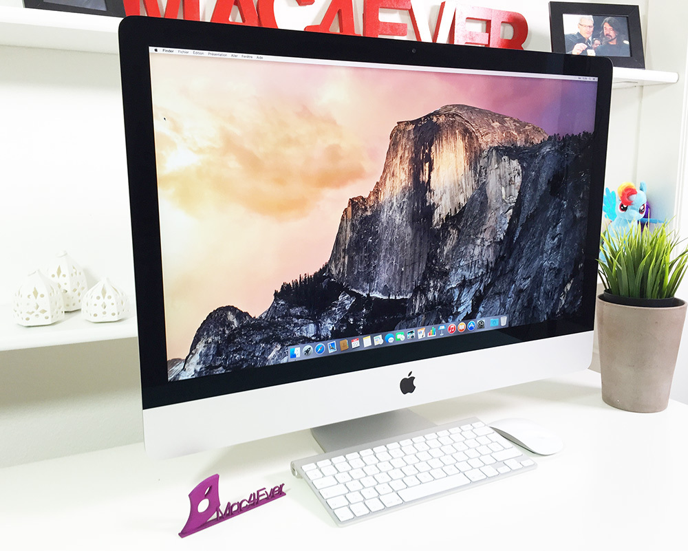 Test de l'iMac Retina 5k 27" Core i5 à 3.3Ghz (2015)