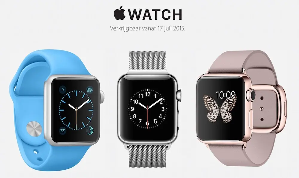 L'Apple Watch débarquera aux Pays-Bas le 17 juillet (MàJ : ainsi qu'en Suède et en Thaïlande)