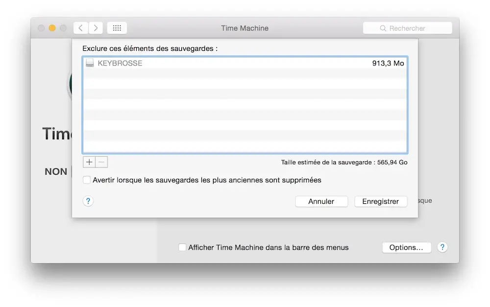 Astuce : comment exclure des fichiers de ses sauvegardes Time Machine