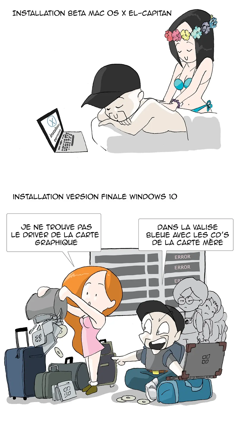 JOURNAL D'ORION : OS X vs Windows 10 - Troll de vacances