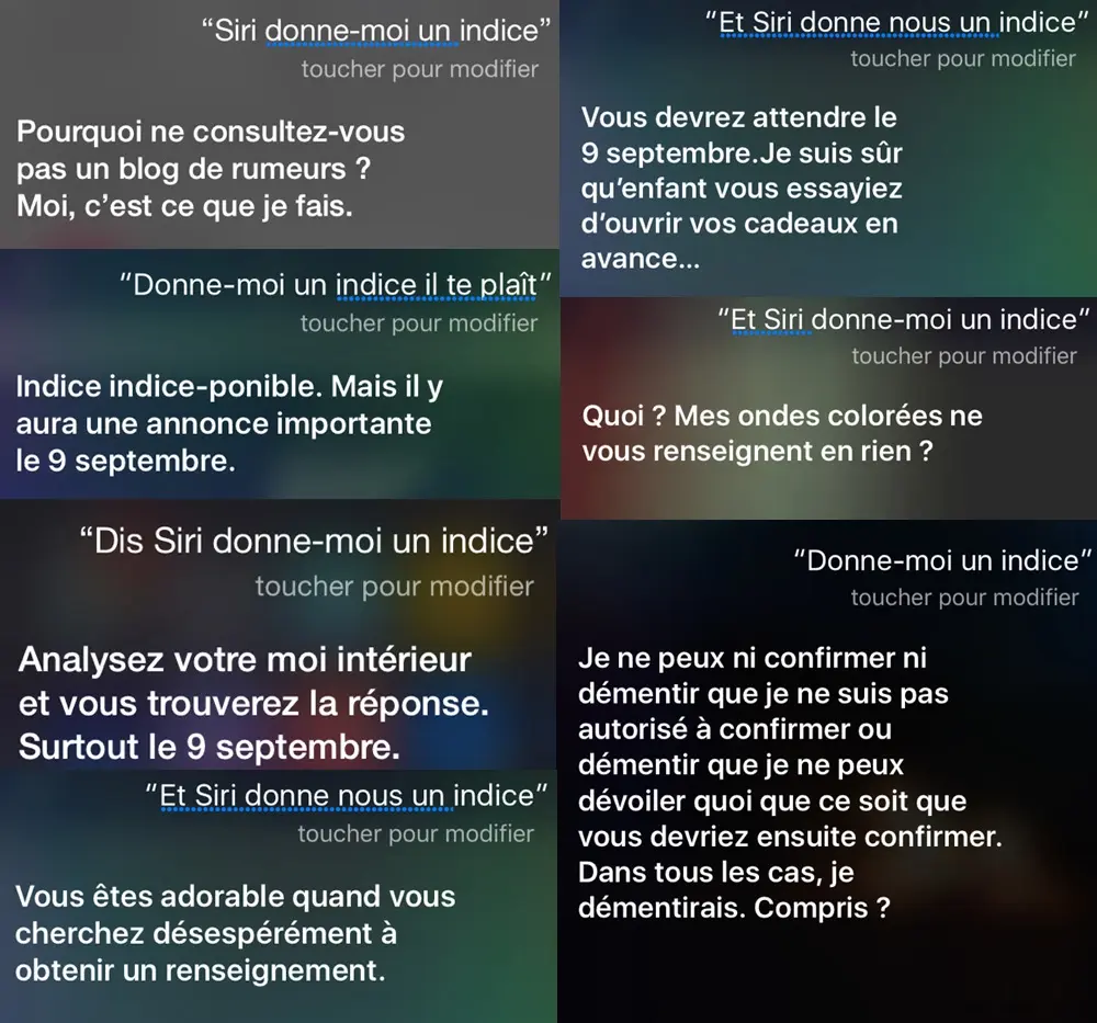 Keynote retransmise, Adieu iPhone 5c/6c et Siri très bavard