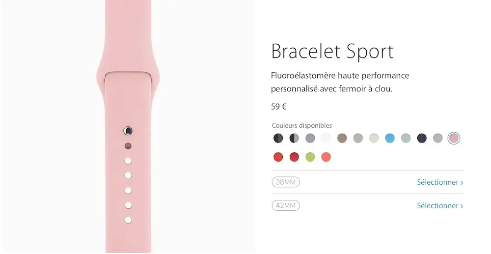 Les nouveaux bracelets de l'Apple Watch sont en vente (avec quelques surprises)