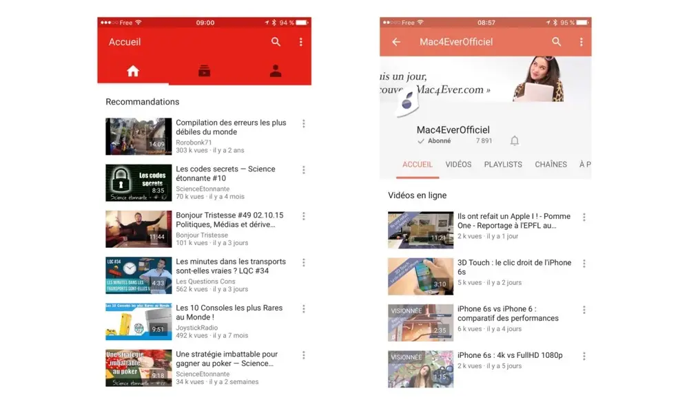 YouTube passe au Material Design et propose des outils d'édition sur iOS