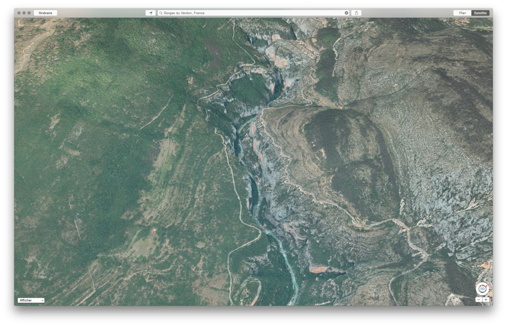 FlyOver survole les Gorges du Verdon, Hawaii, Kyoto, etc..