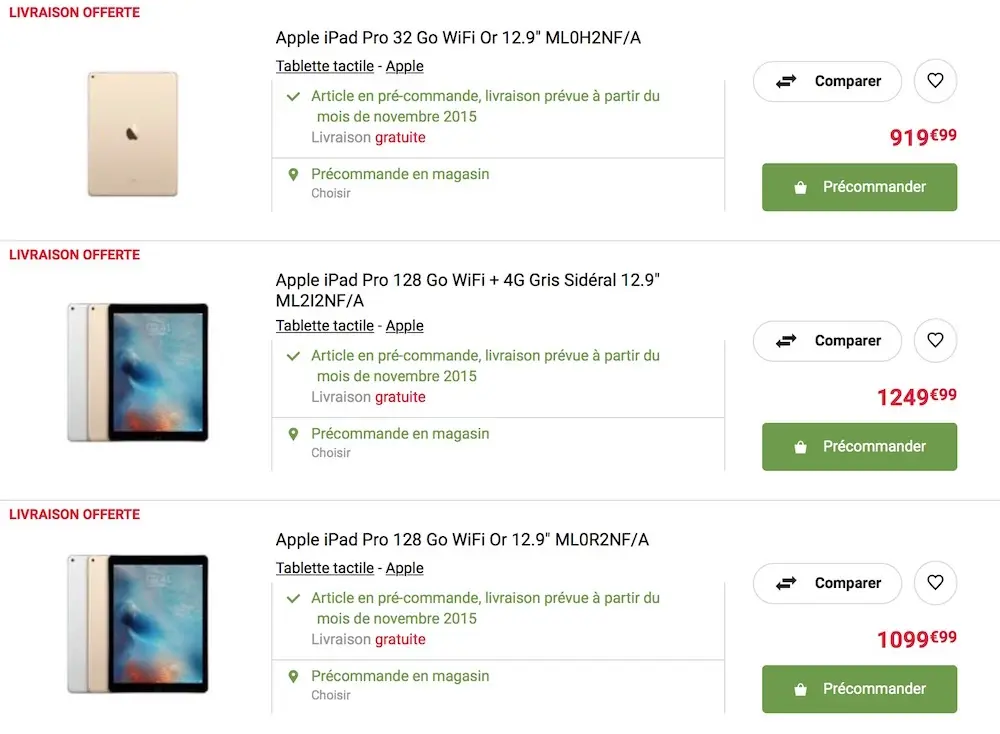 L'iPad Pro est en précommande à la Fnac