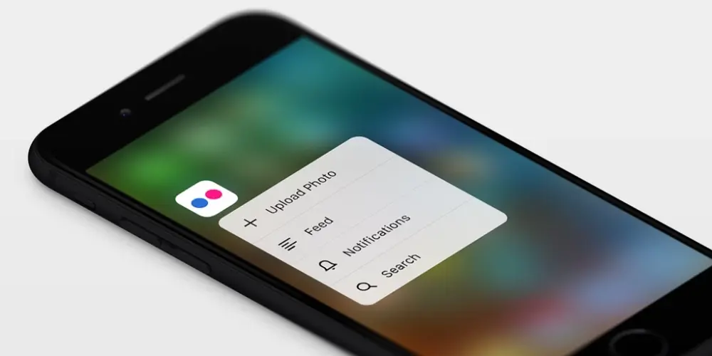 Flickr à jour pour iOS 9 et 3D Touch