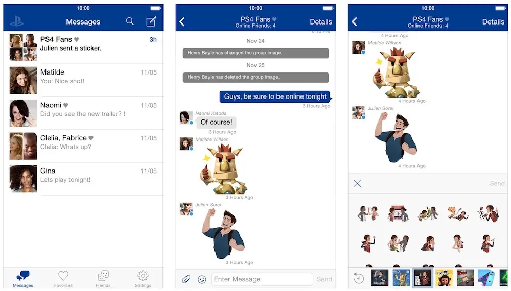 Sony lance une application PlayStation Messages sur iOS et Android