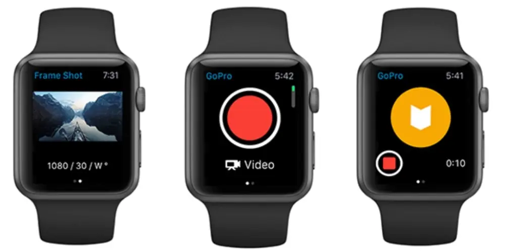 Les caméras GoPro se commandent (officiellement) depuis l'Apple Watch