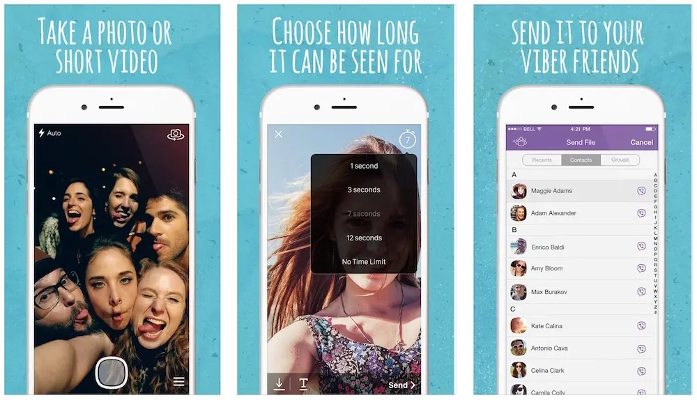 Viber lance un nouveau concurrent à Snapchat