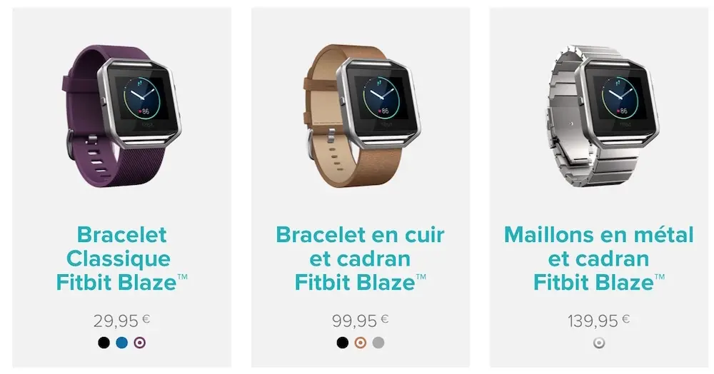 Le Fitbit Blaze est disponible à la vente