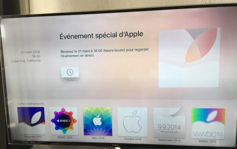 L'application des Keynotes d'Apple apparait sur l'Apple TV !