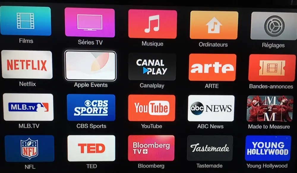 L'application de la keynote est disponible sur les Apple TV 2 et 3