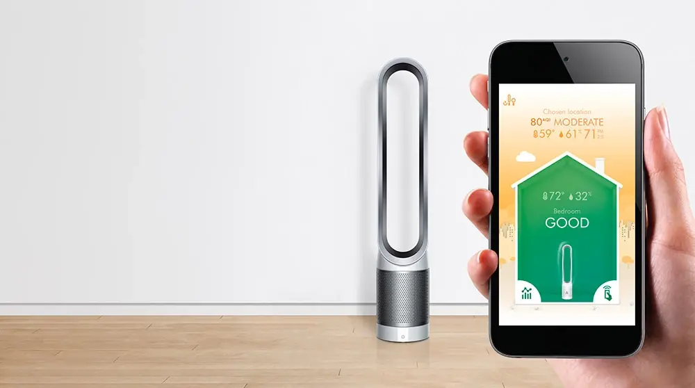 Dyson présente un ventilateur purificateur d'air connecté à l'iPhone