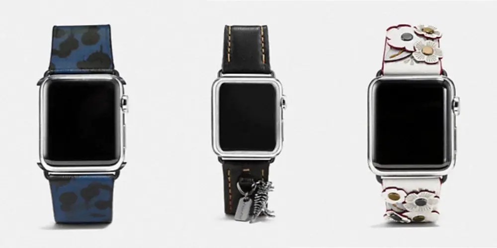 Coach : neuf bracelets pour l'Apple Watch en vente dimanche prochain ?