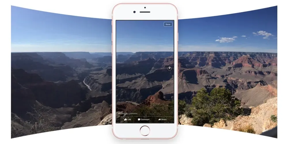 Facebook transforme les panoramas de l'iPhone en photos 360°