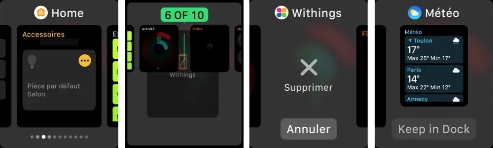 watchOS 3 : comment organiser le dock ?