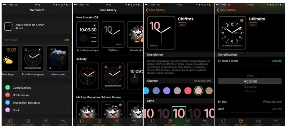 Tour d'horizon des nouveautés de watchOS 3 (et découverte de l'app Watch d'iOS 10)