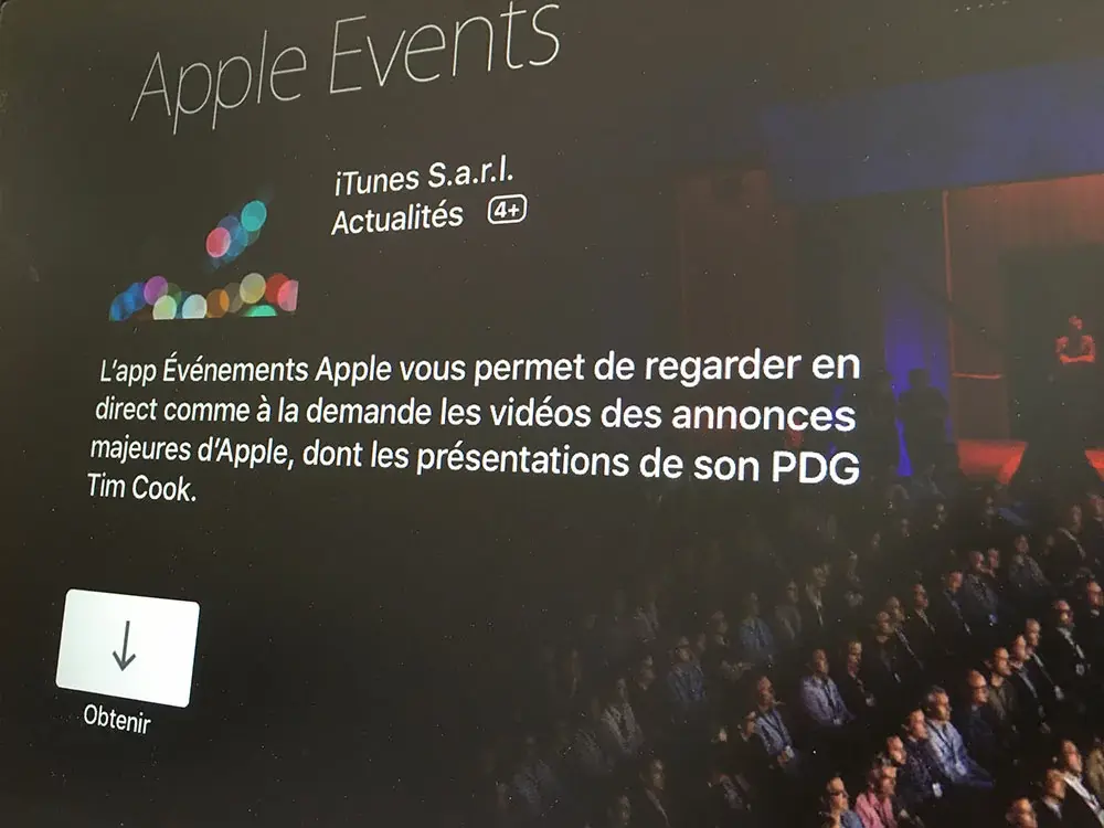 Keynote : l'application "Apple Event" débarque sur l'Apple TV