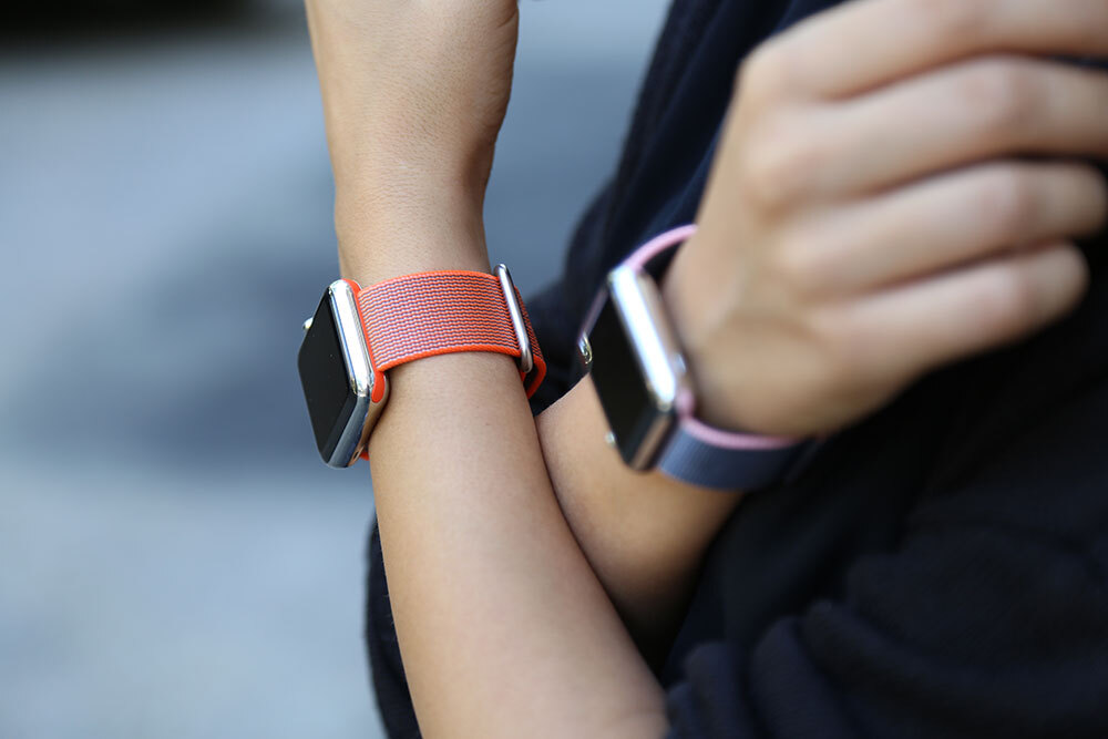 Aperçu des nouveaux bracelets (nylon & sport) pour Apple Watch (photos feat. Nora)