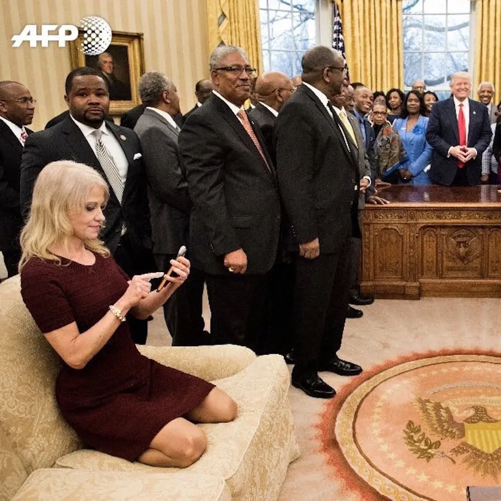 L'image du jour bis : Donald Trump et la Dame sur le canapé de la Maison Blanche