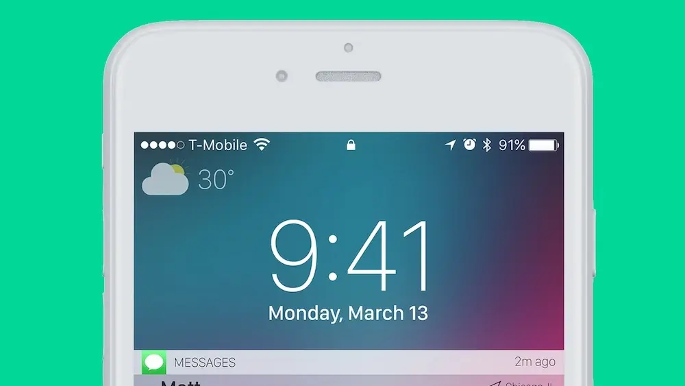 Un concept intéressant pour l'écran verrouillé d'iOS 11