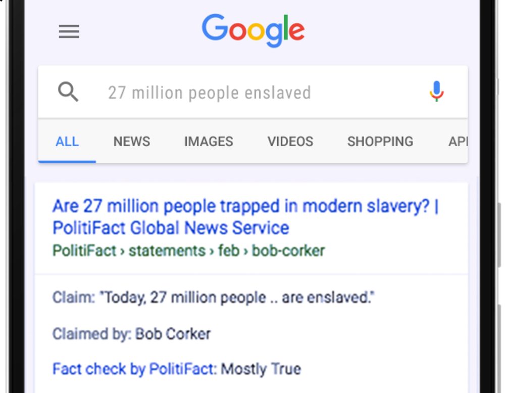 Google balise les fausses informations sur son moteur de recherche