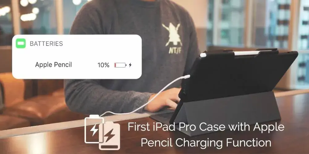 La coque ProBack Cover pour iPad Pro maintient et recharge l'Apple Pencil