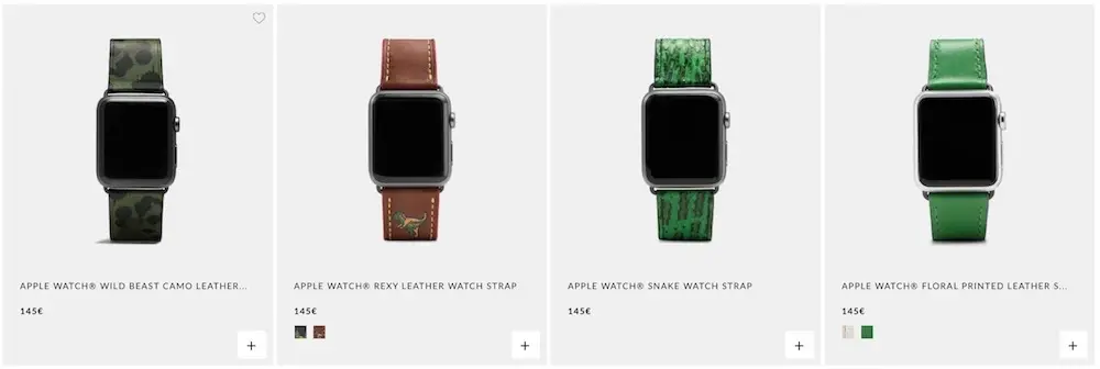 Coach dévoile sa collection printanière de bracelets pour Apple Watch