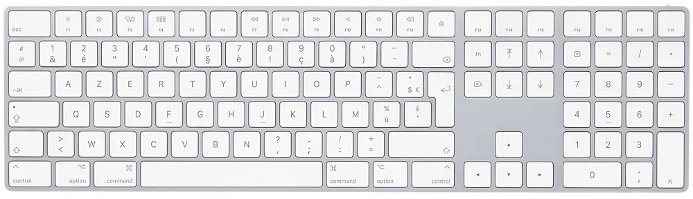 Nouveau clavier : Magic Keyboard avec pavé numérique