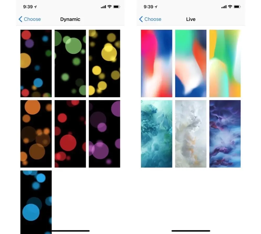 L'iPhone X a droit à de nouveaux fonds d'écran dynamiques et "live"