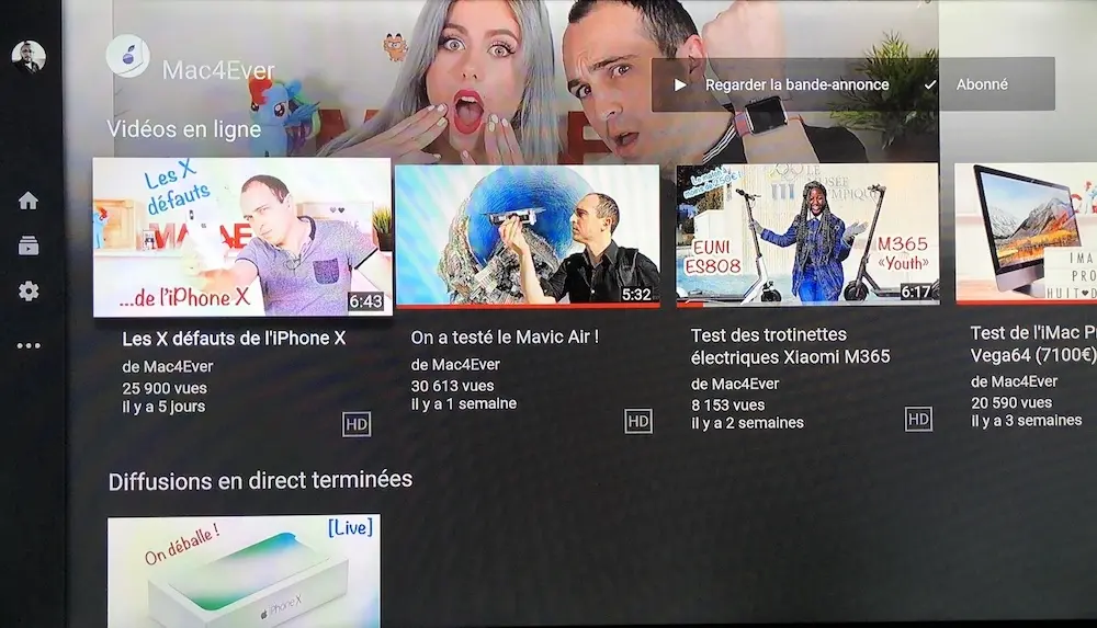 YouTube se refait une beauté sur Apple TV (mais ne diffuse toujours pas en 4k)