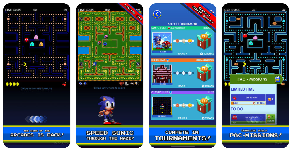 Sonic s'invite dans l'univers de PAC-MAN, et réciproquement