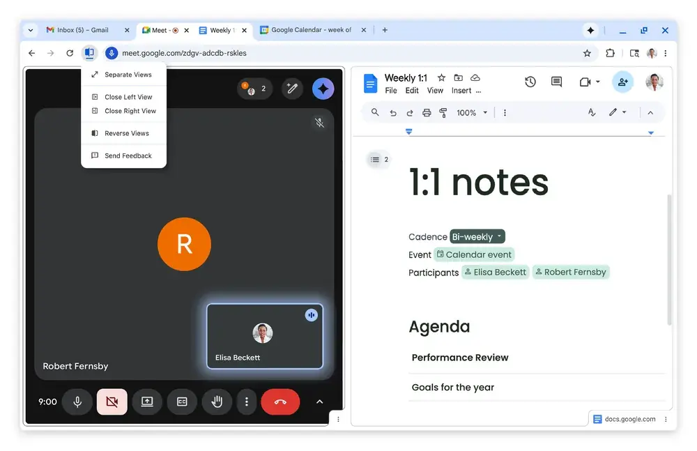 Google Chrome s&rsquo;enrichit&nbsp;: split view, annotations PDF et sauvegarde directe sur Google Drive