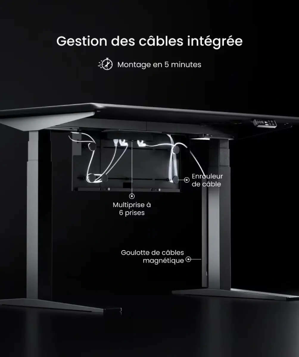 Jusqu’à 50 % de réduction sur la chaise FlexiSpot C7 Morpher et offre spéciale sur le bureau E7 Flow