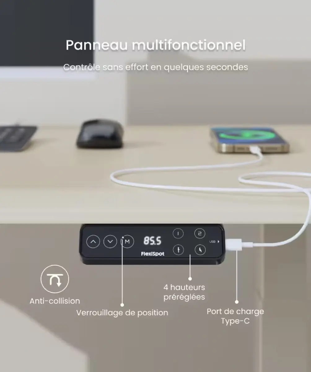 Jusqu’à 50 % de réduction sur la chaise FlexiSpot C7 Morpher et offre spéciale sur le bureau E7 Flow