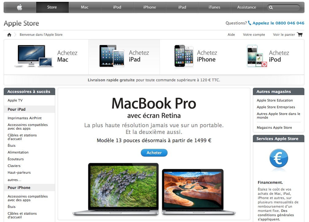 Apple store : rouverts