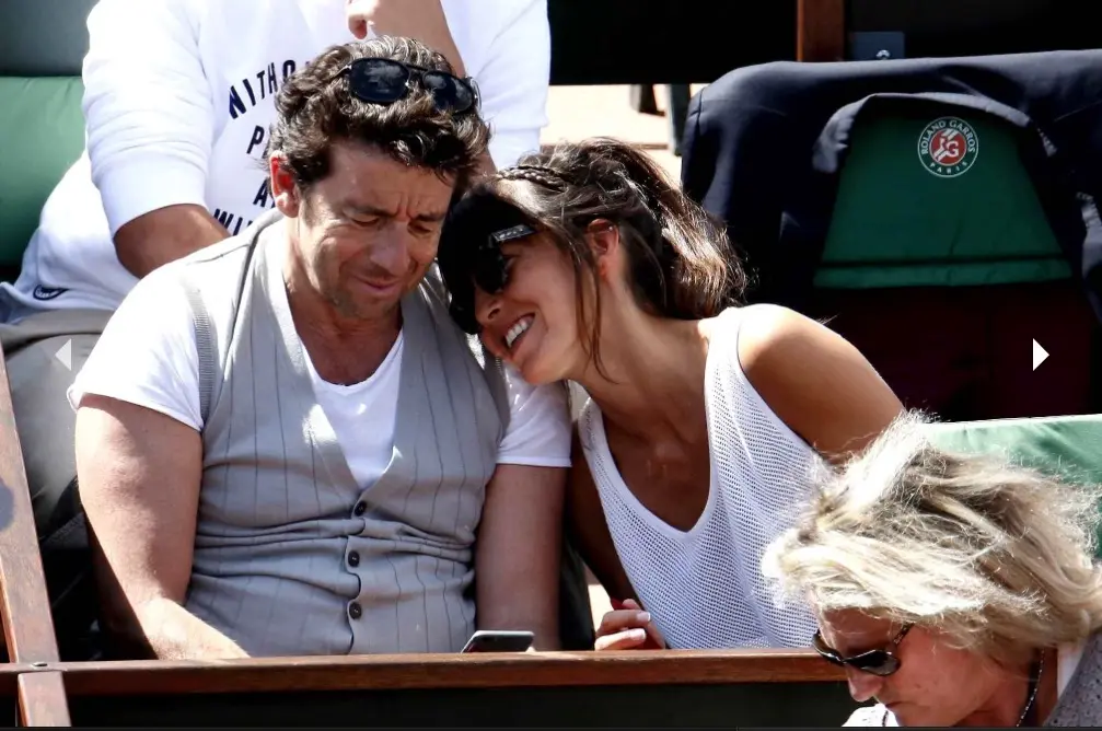 Les People à Roland Garros : Karine Le Marchand, Marc-Olivier Fogiel, Moundir et Patrick Bruel