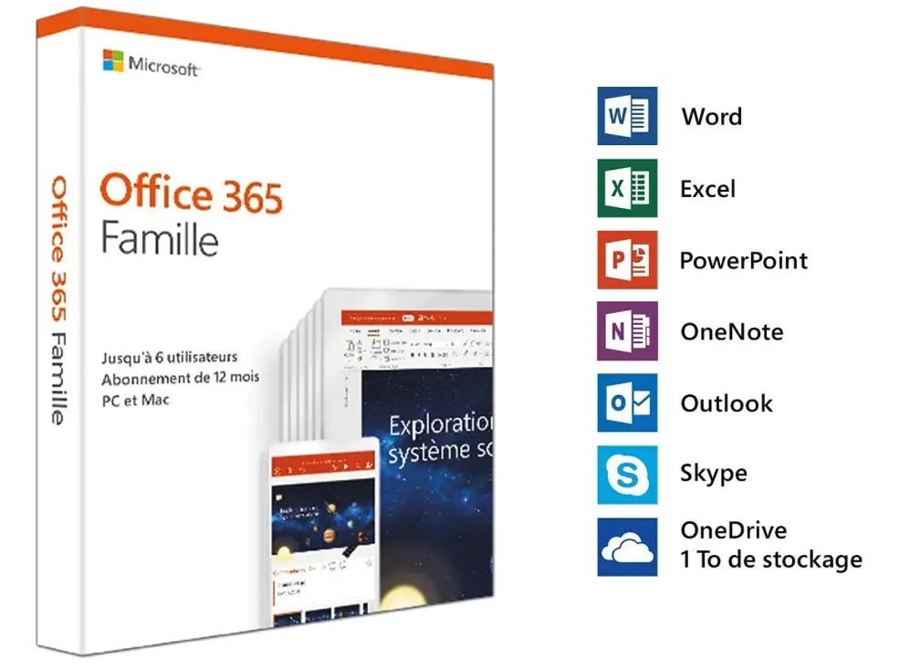 Bon plan : un an de Microsoft 365 Famille (6 postes) à 59€