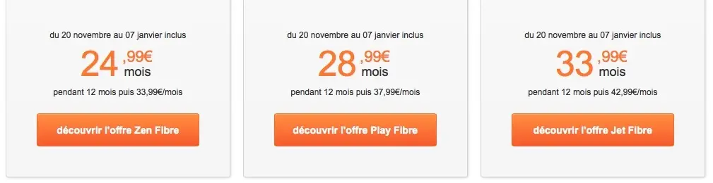 Orange dévoile ses promotions de Noël sur ses offres Livebox fibre