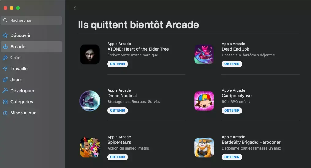 Les jeux retirés d’Apple Arcade reviendront (peut-être) sur l’App Store !