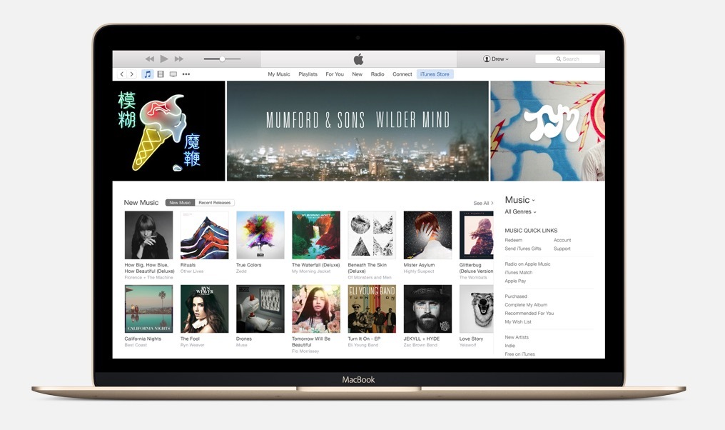 Sortie d'iTunes 12.4 avec le retour de la barre latérale !